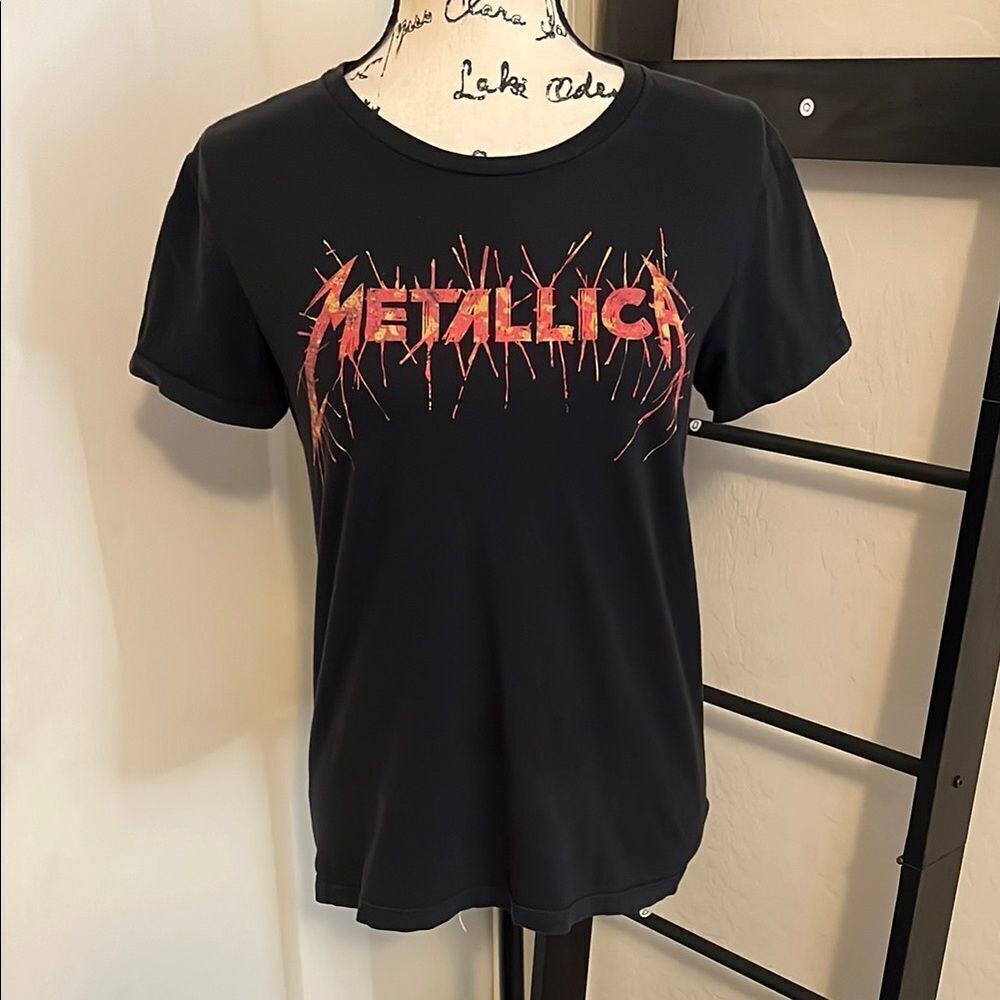 Metallica Band Music Black Graphic T-Shirt Concert Festival